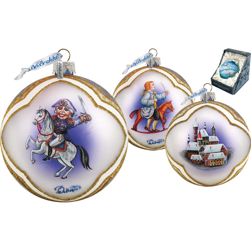 G Debrekht 3 Piece Nutcracker Ball Ornament Set Wayfair.ca